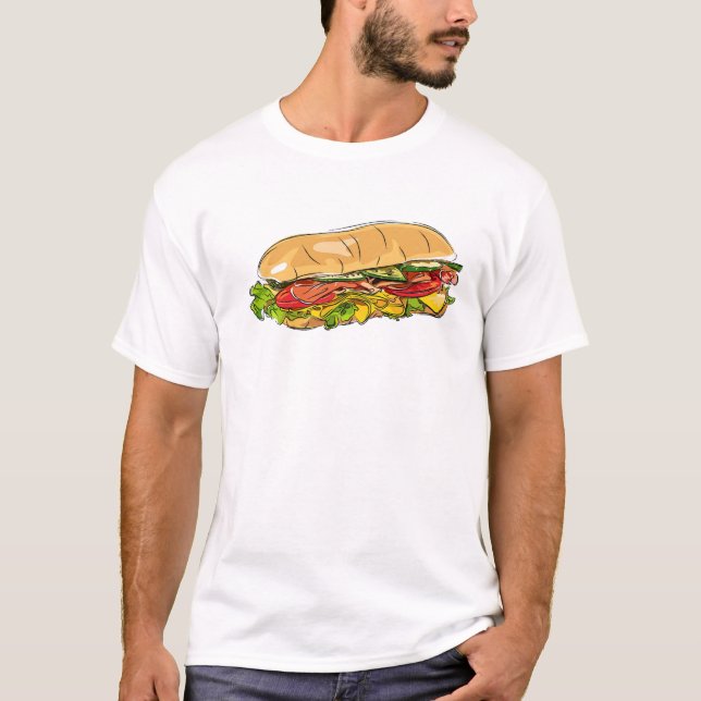 Sub Sandwich T Shirt (Framsida)