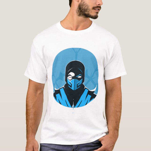 Sub-Zero Lin Kuei T-shirt - Master of Ice Mortal K (Framsida)