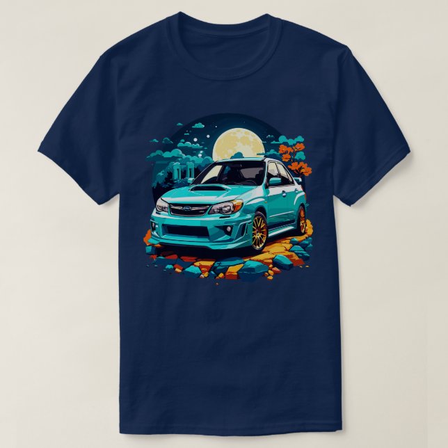 Subaru Impreza 1 T Shirt (Design framsida)