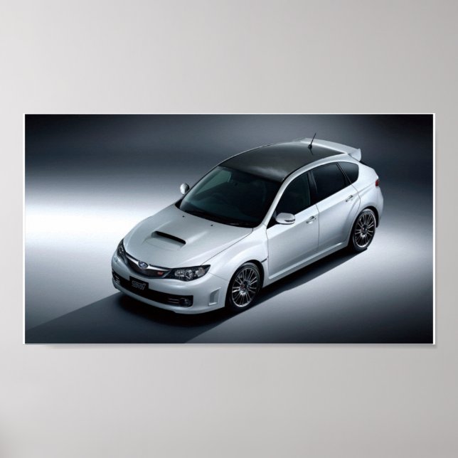 Subaru impreza corx sti carbon poster (Framsidan)
