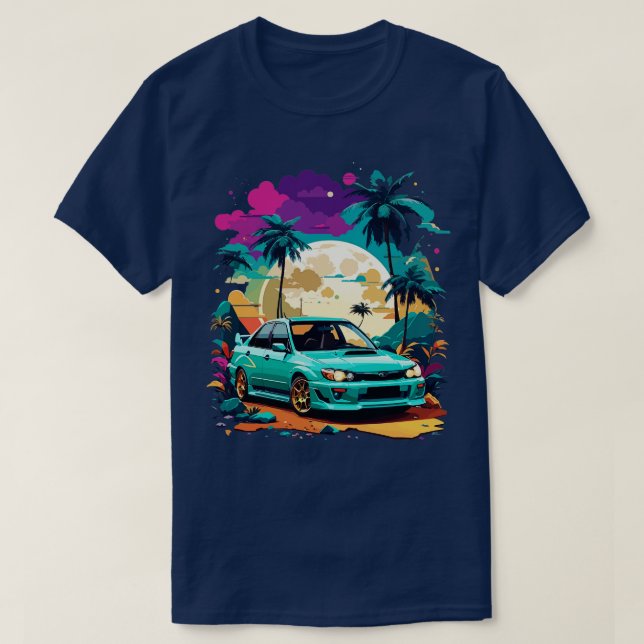 Subaru Impreza T Shirt (Design framsida)
