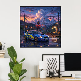 Subaru Impreza WRX STI touringbil Poster