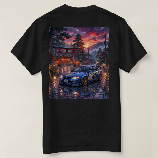 Subaru Legacy Touring Car T Shirt (Design baksida)