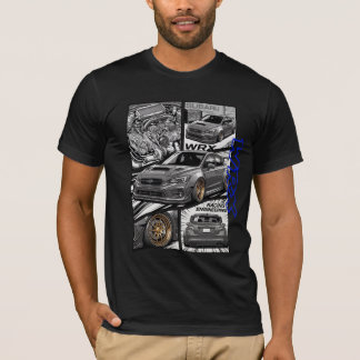 Subaru WRX JDM Manga-seriepanel T Shirt