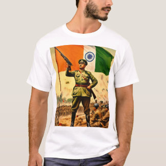 "Subash Chandra Bose: Warrior of Freedom" T Shirt