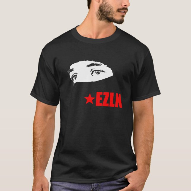 Subcomandante Marcos EZLN t-skjorta Tee (Framsida)