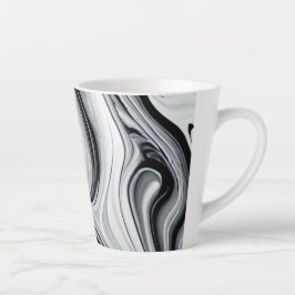 Subducerad Bläck Swirls Marble - Timless Elegance