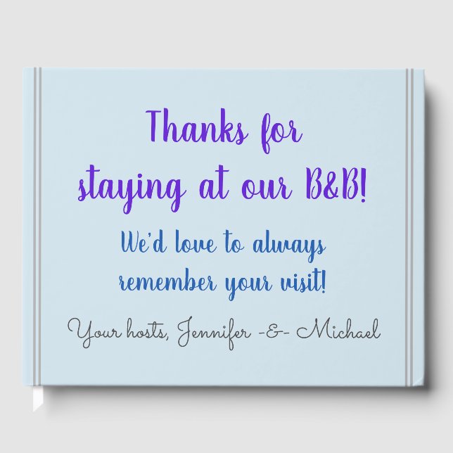 Subducerad och ansvarsfull B-and-B-gäst Bok (Framsida)