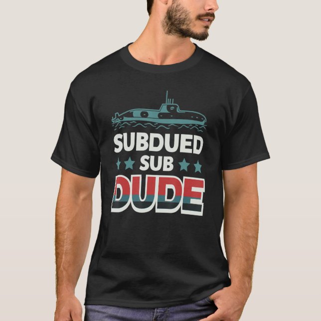Subducerad ubb Submarine Veteran 5 T Shirt (Framsida)