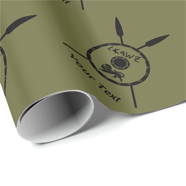 Subducerat mätarvätt och hastigheter presentpapper (Rullad Hörn)