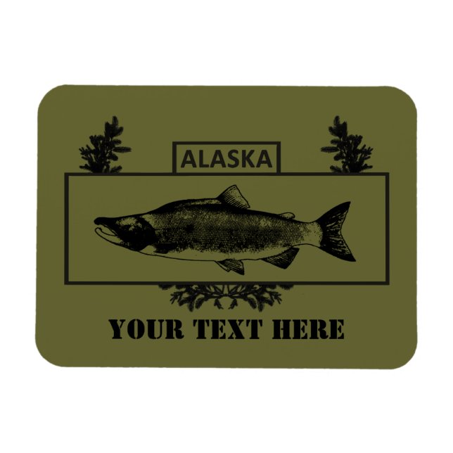 Subduerat Alaska Combat Fisherman Badge Magnet (Horisontell)
