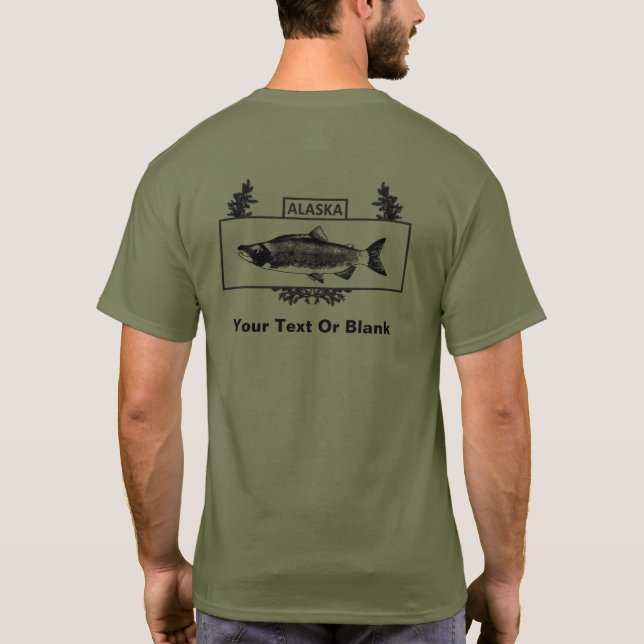 Subduerat Alaska Combat Fisherman Badge T Shirt (Baksida)