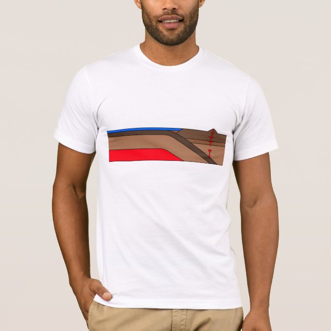 Subduktionszon - geologi t shirt (Framsida)