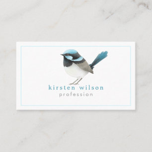 Suberb Fairy Wren Bird - Anpassningsbar Visitkort