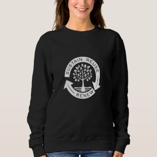Subfläcka Reuse Renew Recycling Nature Älskare Ear T Shirt