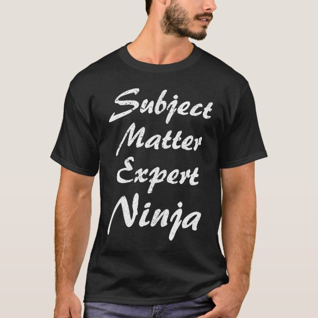 Subjekt, expertarbete för frågor t shirt (Framsida)