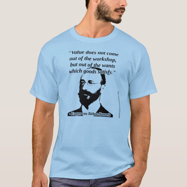 Subjektiva Bohm-Bawerk - värdera T-shirt (Framsida)