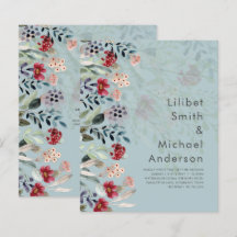 Sublima burgunderblå vilda blommor bröllop elegant