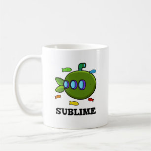 Sublime Funny Submarine Fruit Lime Pun Kaffemugg