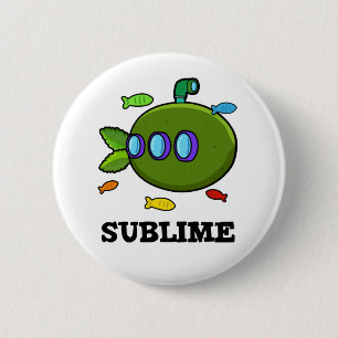 Sublime Funny Submarine Fruit Lime Pun Knapp