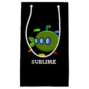 Sublime Funny Submarine Fruit Lime Pun Mörk BG