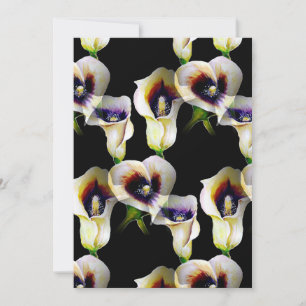 Sublime Watercolor Arum Calla Lilies Kort