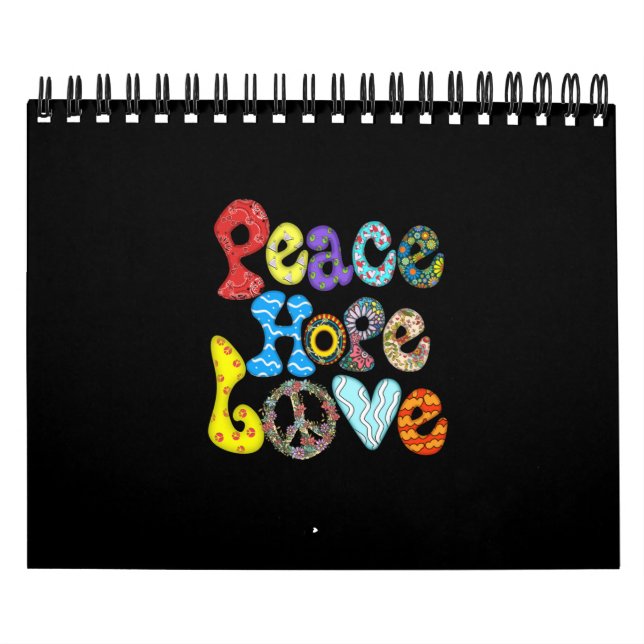 Sublimering av Peace Hope Kärlek Kalender (Omslag)