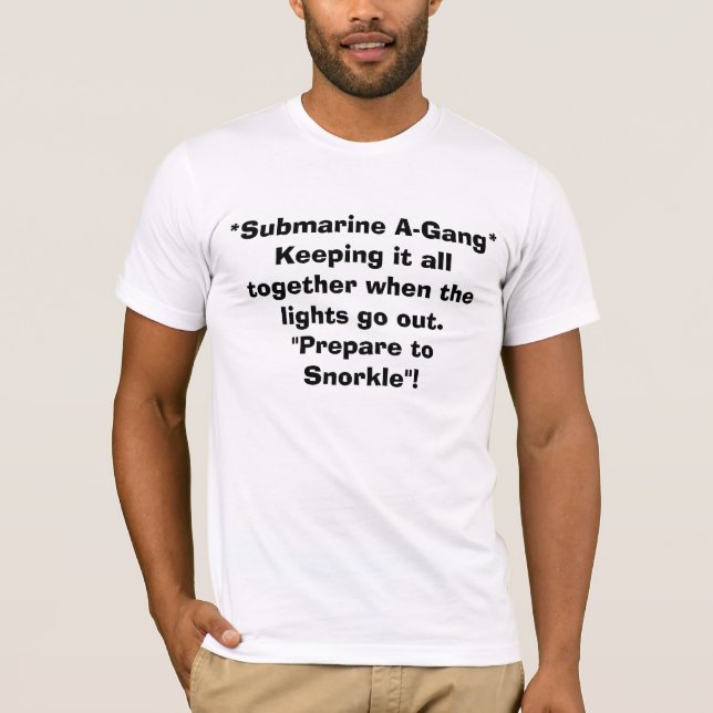 *Submarine A-Gang* som tillsammans håller all den T-shirt (Framsida)