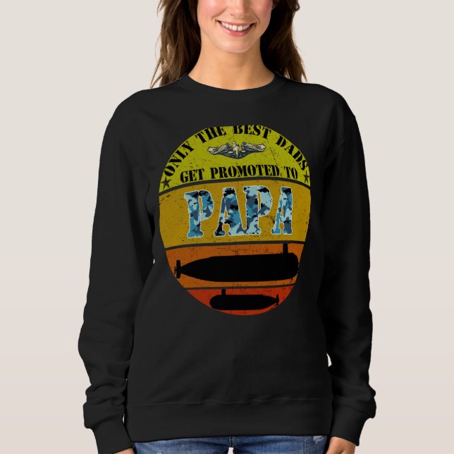 Submarine Grumpy Old Veteran Submariner Promoted T Shirt (Framsida)