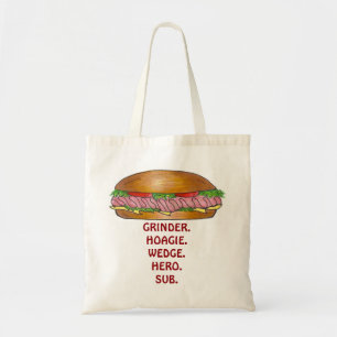 SubMarine Sandwich Grinder Hoagie Sub Hero Tote Tygkasse