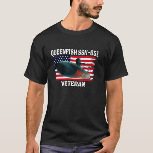 Submarine USS Queenfish SSN 651 Veteran Grandfathe T Shirt