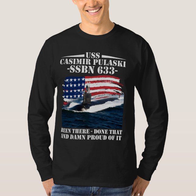 Submarine Veteran T Shirt (Framsida)