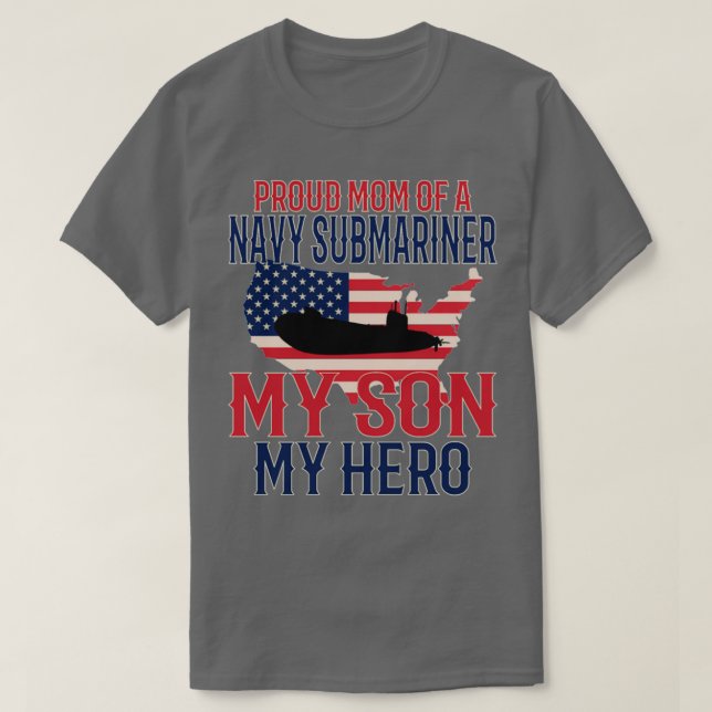 Submariner Submarines Veteran Military Proud Mamma T Shirt (Design framsida)