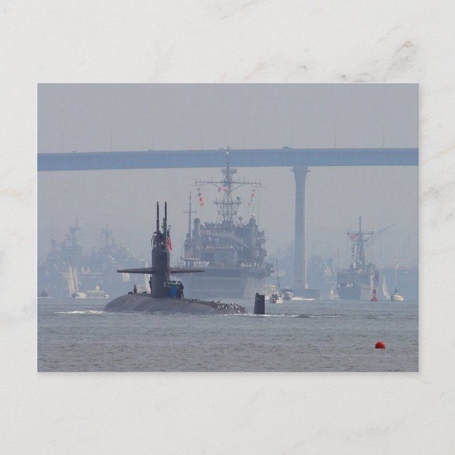 Submarines Substances Nuclear Nuclear Fraktass Nav Vykort (Framsida)