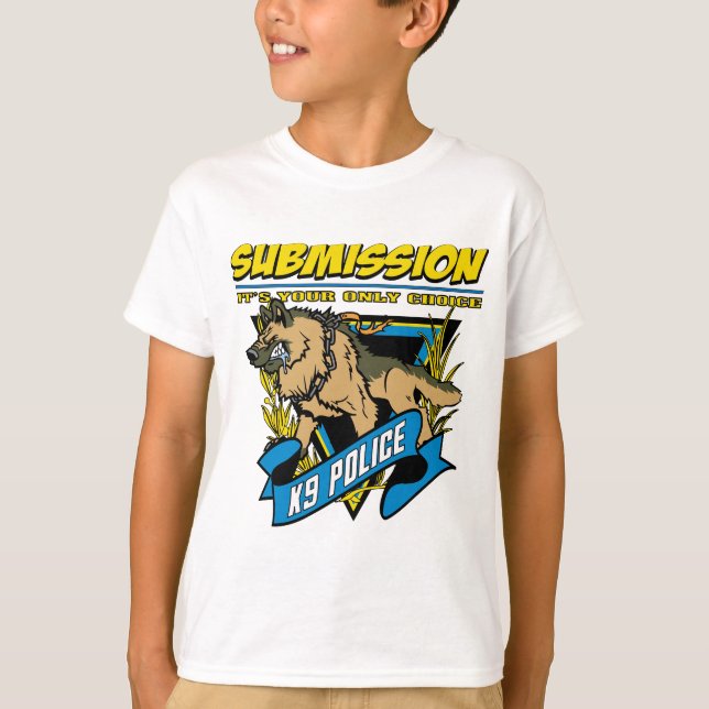 Submission för polis K9 Tee Shirt (Framsida)