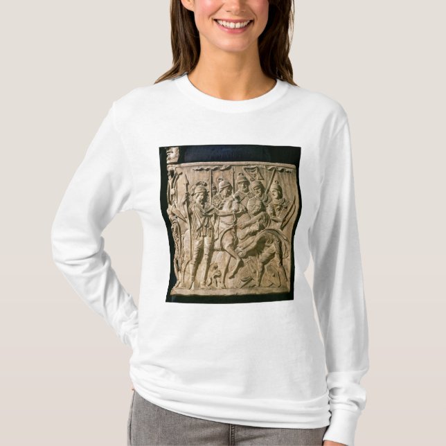 Submissionen av en barbar till en romersk soldat t-shirt (Framsida)