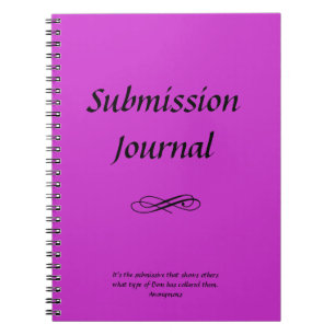Submissionjournal Anteckningsbok Med Spiral