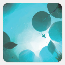 Subnautica - Aquatic Ballad Fyrkantigt Klistermärke