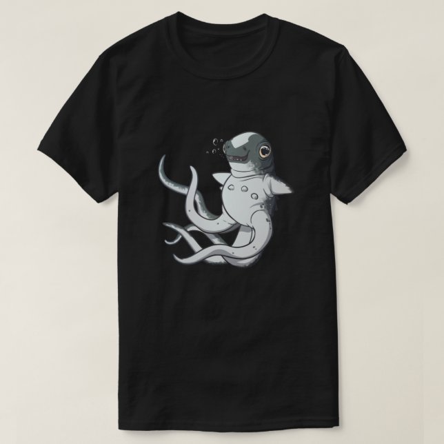 Subnautica - Cuddlefish T Shirt (Design framsida)