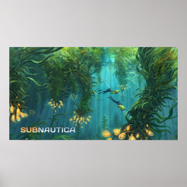 Subnautica Kelp Forest Concept Art Poster (Framsidan)