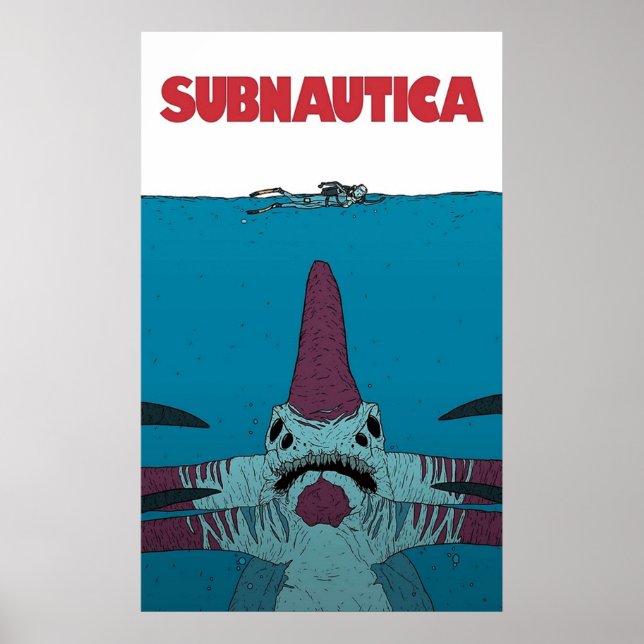 Subnautica-spel - film poster (Framsidan)