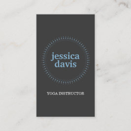 SUBTANS CIRKLE i BLUE/DK GRÅTT-Affärskort Visitkort