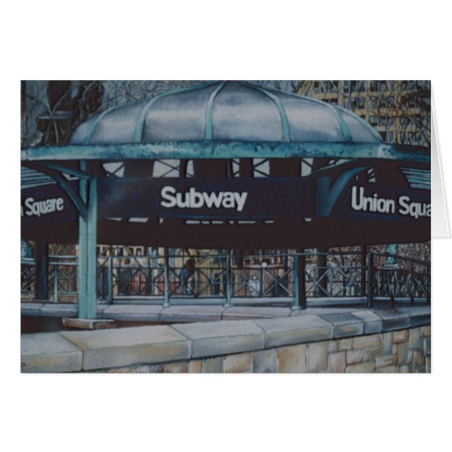 Subterranean Blues Hälsningskort (Framsidan Horizontal)