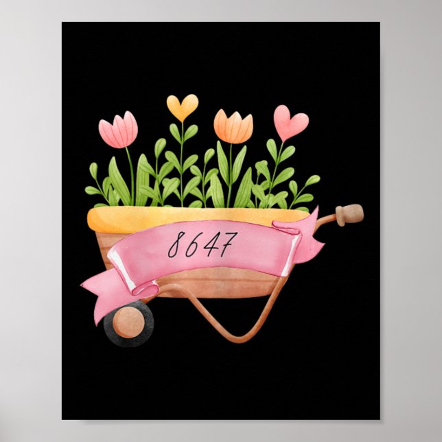 Subtil anti-Trump 8647 Spring Garden vacker  Poster (Framsidan)