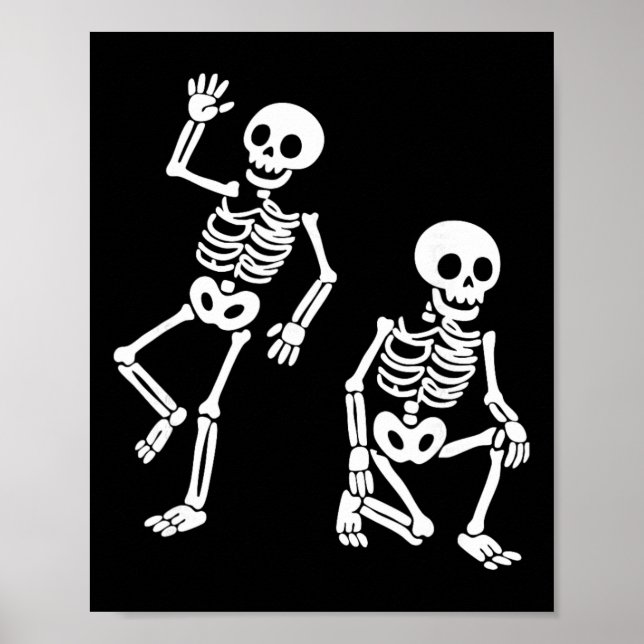 Subtil Anti Trump doldok meddelande dansande skele Poster (Framsidan)
