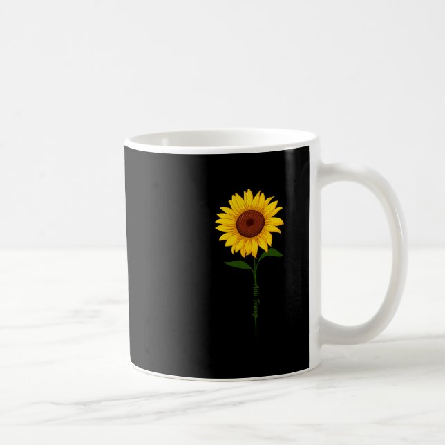 Subtil anti-Trump-tröja solros  Kaffemugg (Höger)