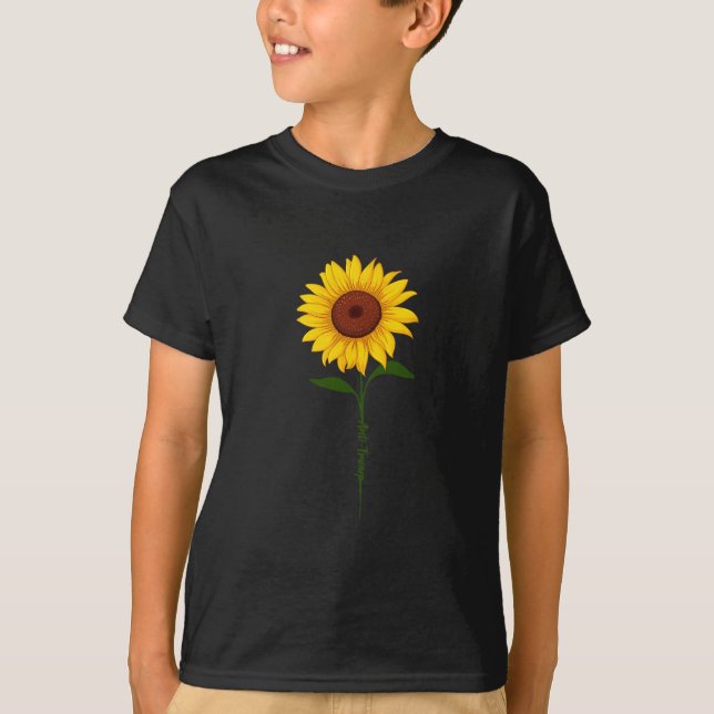 Subtil anti-Trump-tröja solros  T Shirt (Framsida)