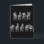 Subtil Antitrump ASL-tecken Språktröja Kort<br><div class="desc">Subtil Antitrump ASL-tecken Språktröja</div>