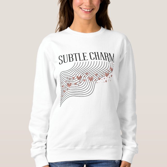 Subtil charm — mjuka linjer t shirt (Framsida)