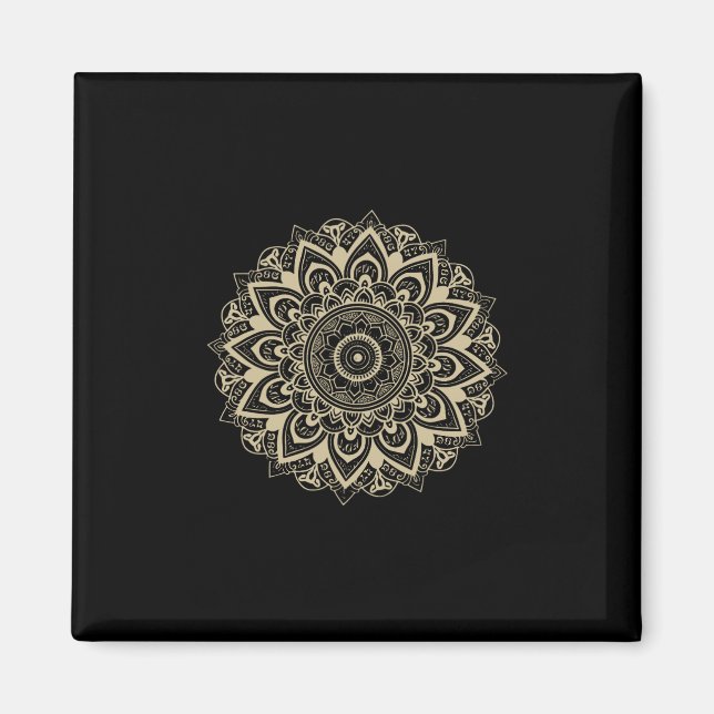 Subtil Mandala 8647 Motstå Anti Trump Feminist  Magnet (Framsidan)